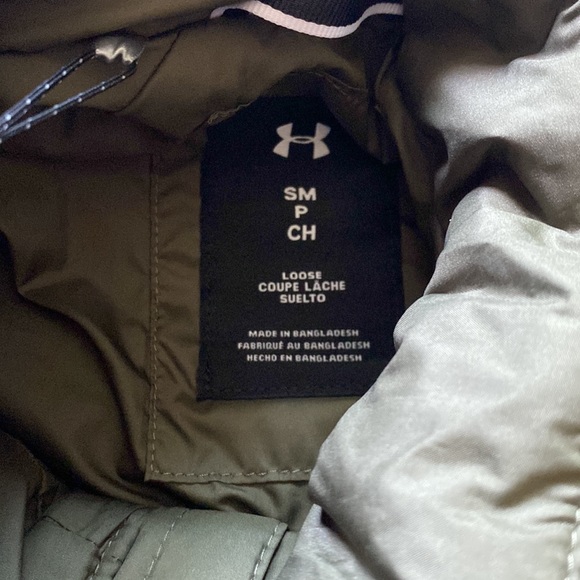 New Under Armour mens puffer green jacket size small - Picture 8 of 8